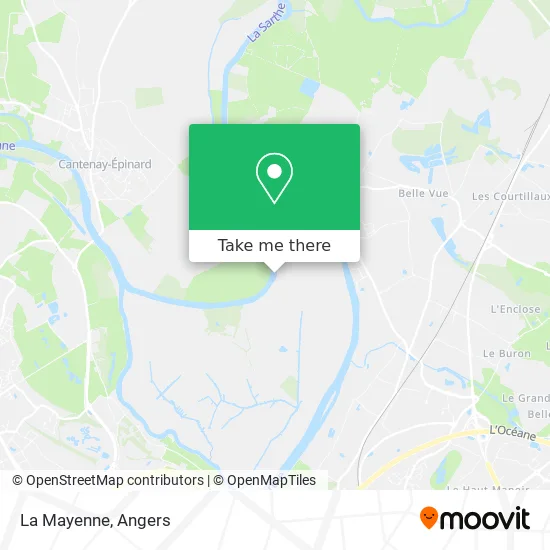 La Mayenne map