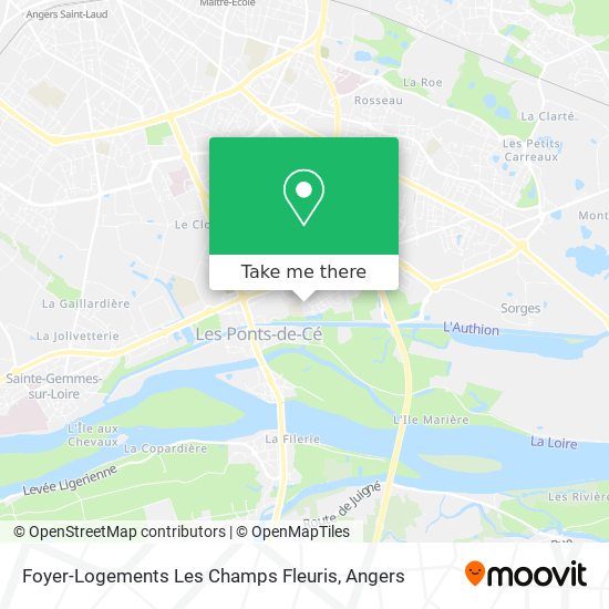 Mapa Foyer-Logements Les Champs Fleuris