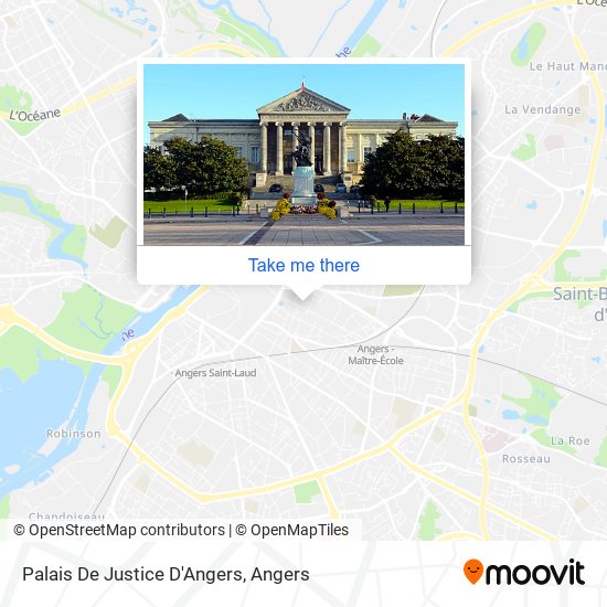 Mapa Palais De Justice D'Angers