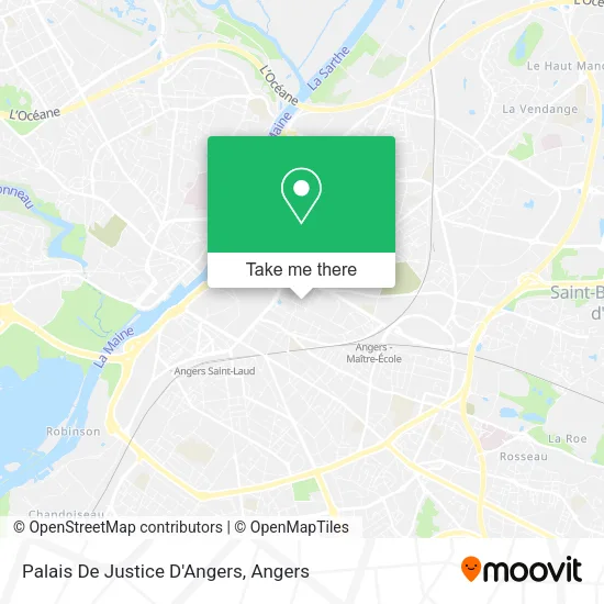 Palais De Justice D'Angers map