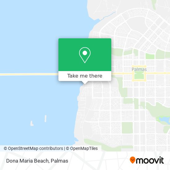 Dona Maria Beach map