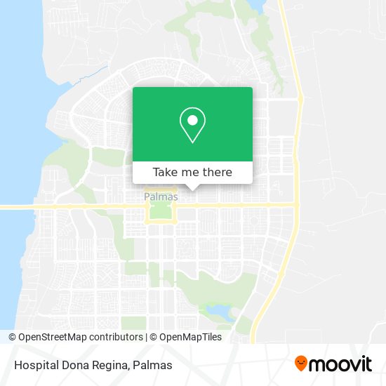 Hospital Dona Regina map