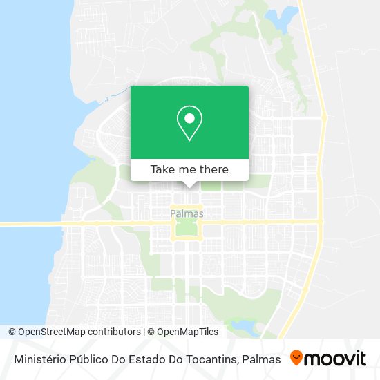 Ministério Público Do Estado Do Tocantins map