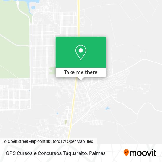 GPS Cursos e Concursos Taquaralto map