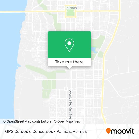 GPS Cursos e Concursos - Palmas map