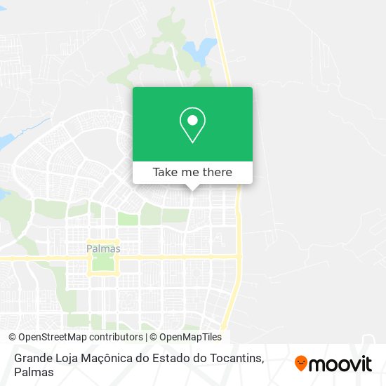 Grande Loja Maçônica do Estado do Tocantins map