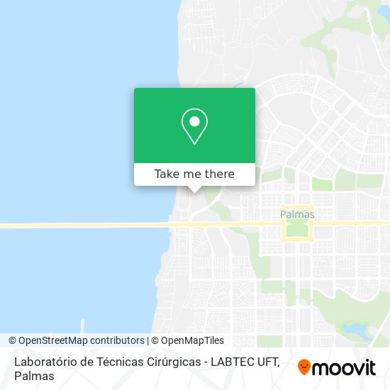 Laboratório de Técnicas Cirúrgicas - LABTEC UFT map