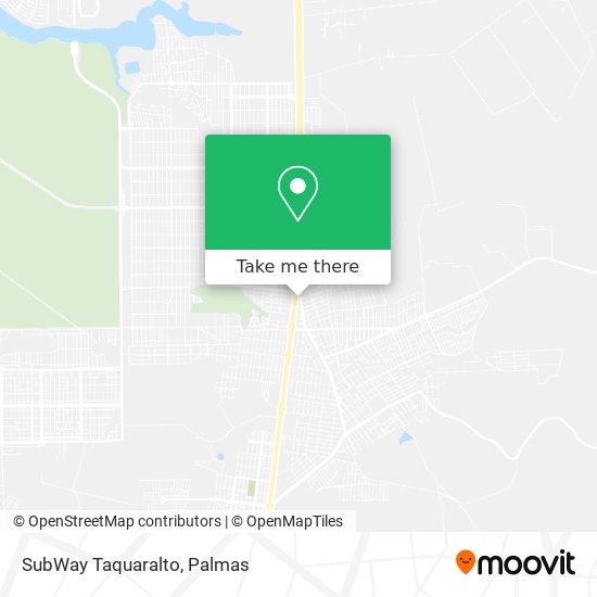 SubWay Taquaralto map