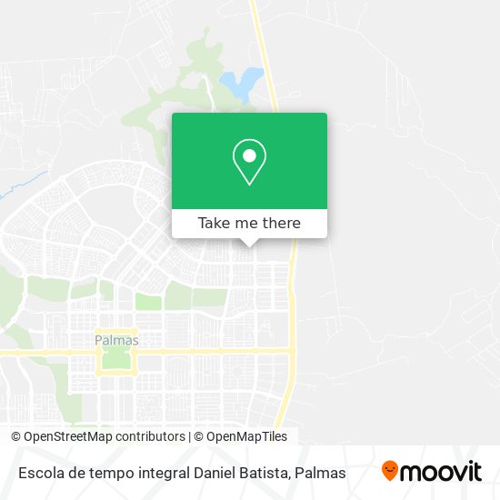 Mapa Escola de tempo integral Daniel Batista