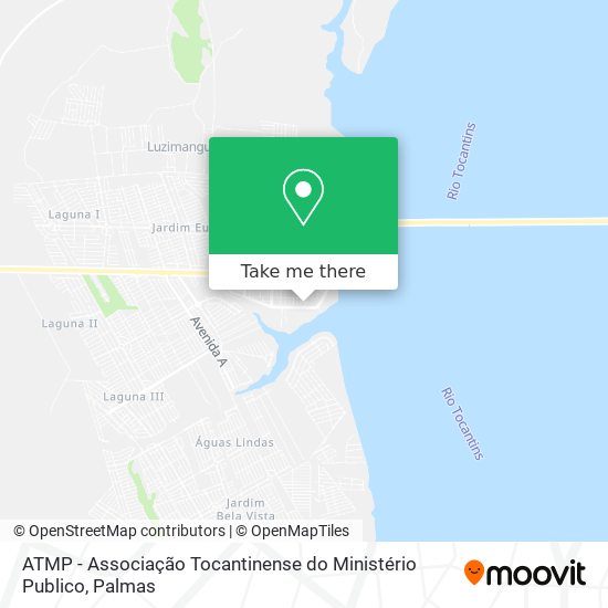 ATMP - Associação Tocantinense do Ministério Publico map