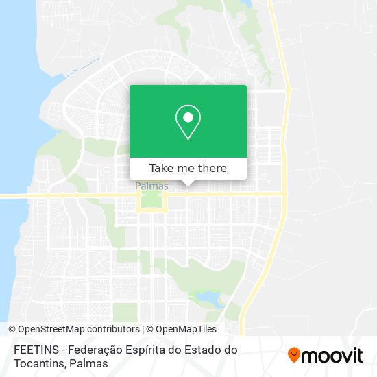 FEETINS - Federação Espírita do Estado do Tocantins map