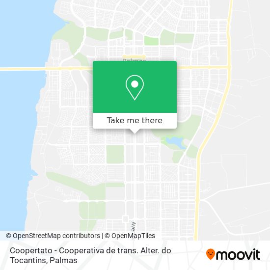 Coopertato - Cooperativa de trans. Alter. do Tocantins map