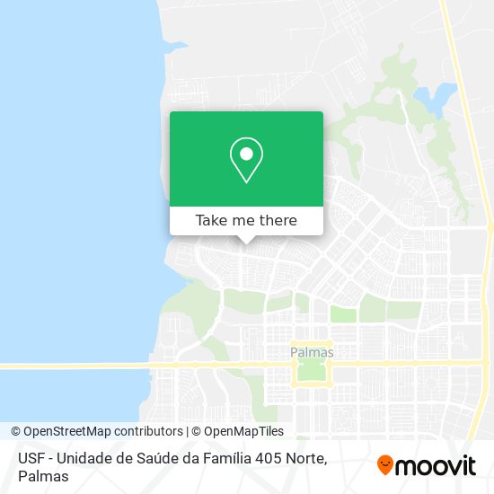 Mapa USF - Unidade de Saúde da Família 405 Norte