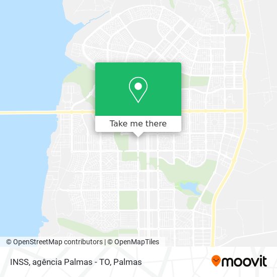 INSS, agência Palmas - TO map