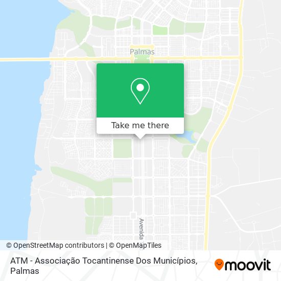 ATM - Associação Tocantinense Dos Municípios map