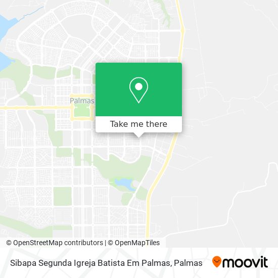 Sibapa Segunda Igreja Batista Em Palmas map