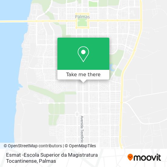 Esmat -Escola Superior da Magistratura Tocantinense map