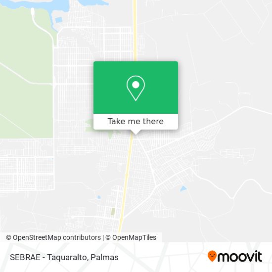 SEBRAE - Taquaralto map