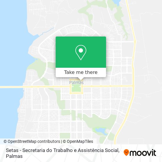 Setas - Secretaria do Trabalho e Assistência Social map