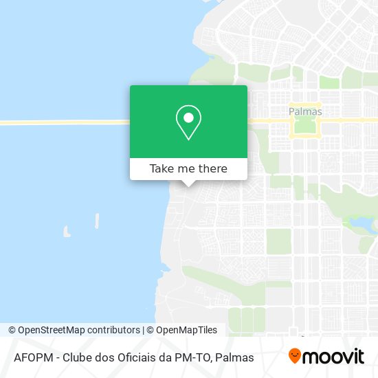 Mapa AFOPM - Clube dos Oficiais da PM-TO