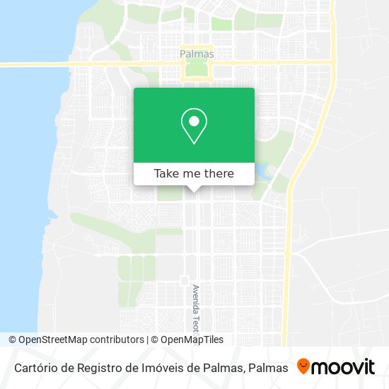 Cartório de Registro de Imóveis de Palmas map