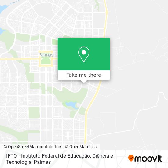 Mapa IFTO - Instituto Federal de Educação, Ciência e Tecnologia