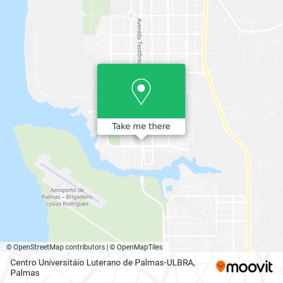 Centro Universitáio Luterano de Palmas-ULBRA map