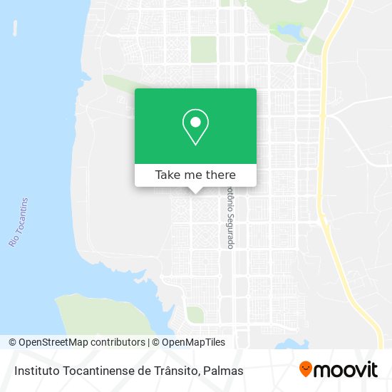 Mapa Instituto Tocantinense de Trânsito