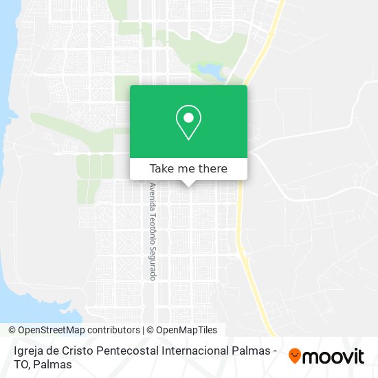 Igreja de Cristo Pentecostal Internacional Palmas - TO map