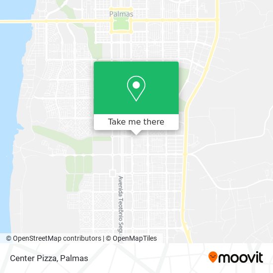 Center Pizza map