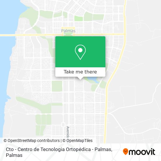 Cto - Centro de Tecnologia Ortopédica - Palmas map