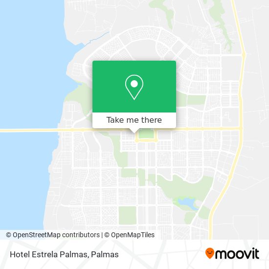 Hotel Estrela Palmas map