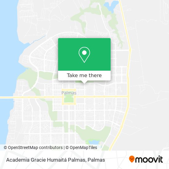 Academia Gracie Humaitá Palmas map