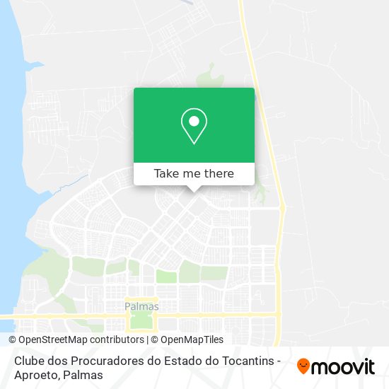 Clube dos Procuradores do Estado do Tocantins - Aproeto map