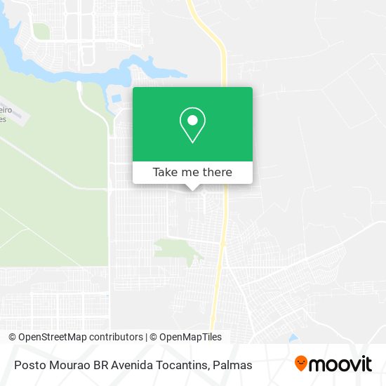 Mapa Posto Mourao BR Avenida Tocantins