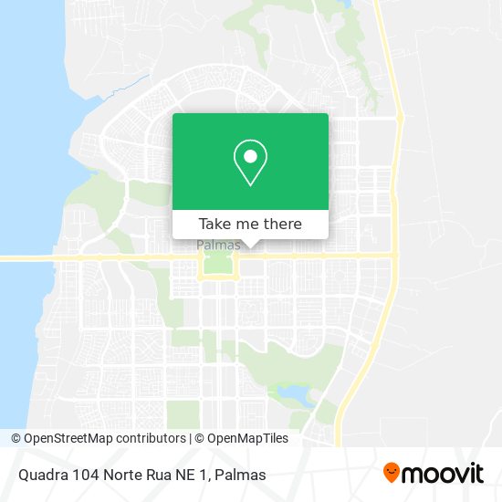 Quadra 104 Norte Rua NE 1 map