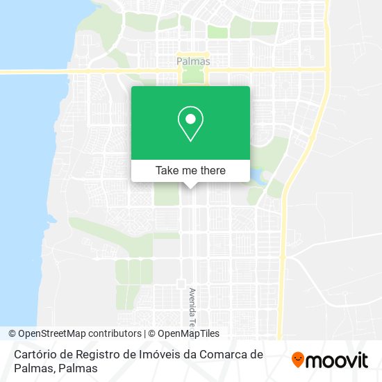 Cartório de Registro de Imóveis da Comarca de Palmas map