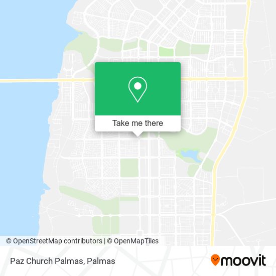 Paz Church Palmas map