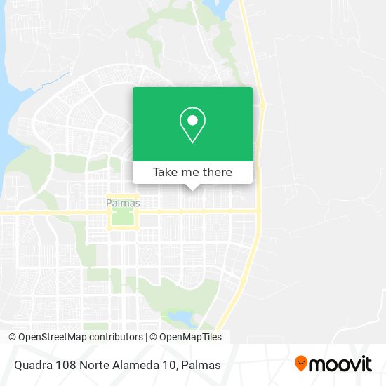 Quadra 108 Norte Alameda 10 map