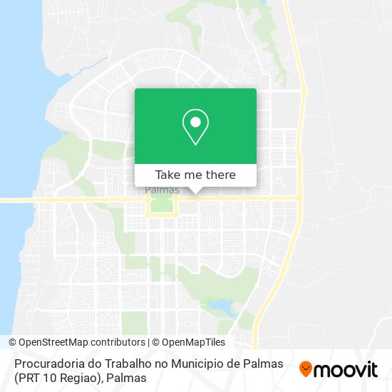 Procuradoria do Trabalho no Municipio de Palmas (PRT 10 Regiao) map