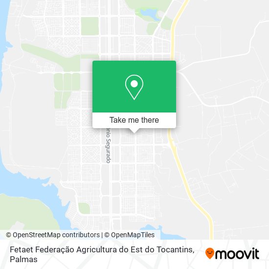 Fetaet Federação Agricultura do Est do Tocantins map