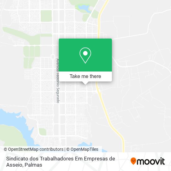 Sindicato dos Trabalhadores Em Empresas de Asseio map