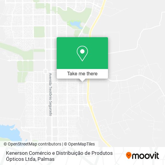 Kenerson Comércio e Distribuição de Produtos Ópticos Ltda map