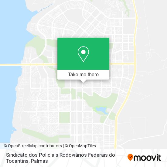 Mapa Sindicato dos Policiais Rodoviários Federais do Tocantins