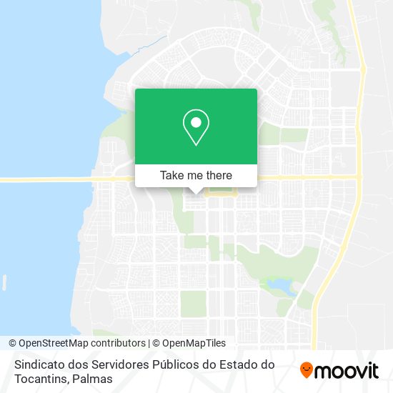 Sindicato dos Servidores Públicos do Estado do Tocantins map