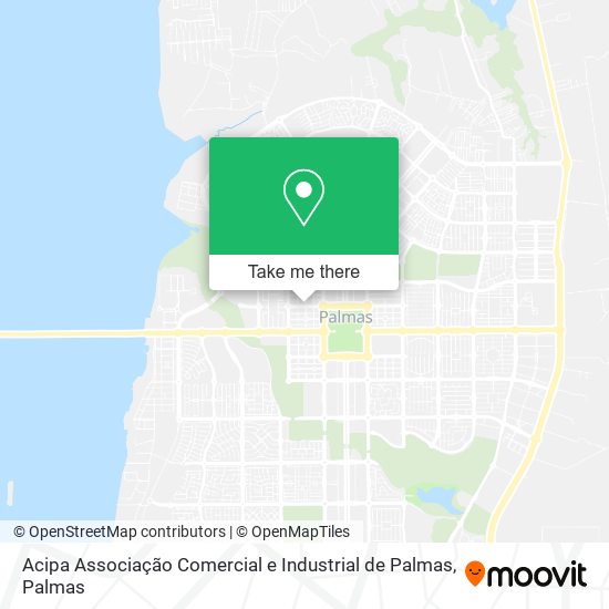 Acipa Associação Comercial e Industrial de Palmas map
