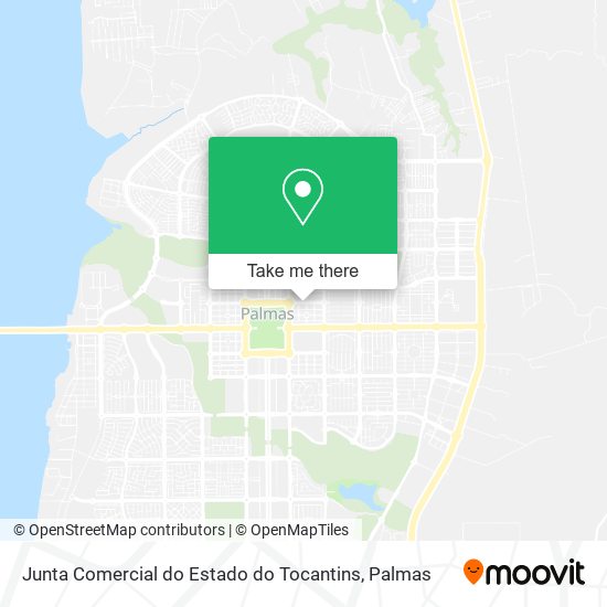 Junta Comercial do Estado do Tocantins map