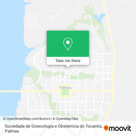 Sociedade de Ginecologia e Obstetrícia do Tocantis map