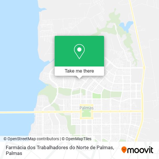 Mapa Farmácia dos Trabalhadores do Norte de Palmas