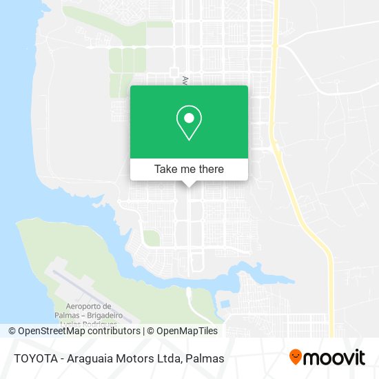 TOYOTA - Araguaia Motors Ltda map